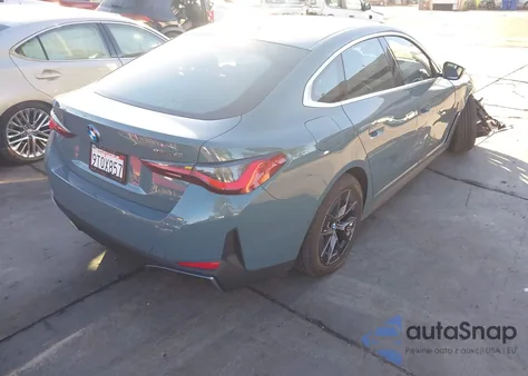 2025 BMW I4 Gran Coupe Edrive40 z USA, uszkodzony, nr VIN WBY23HD0XSFV07544